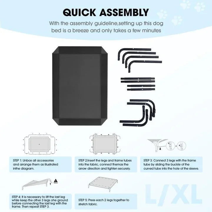 Elevated Cooling Dog Bed