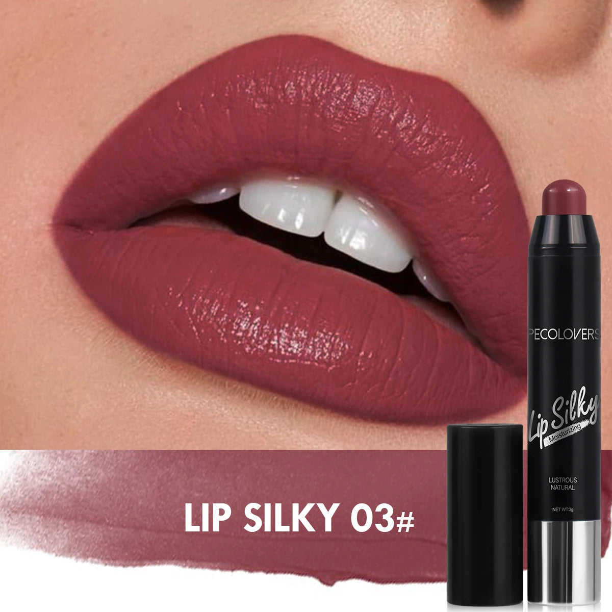 Matte Lipstick Pencil – Waterproof Long-Lasting Lip Tint”