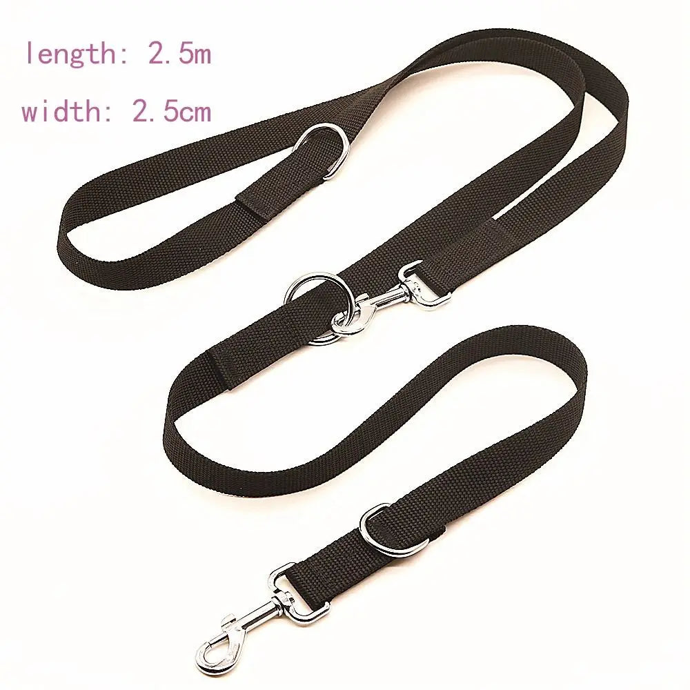 Adjustable Double-Ended Dog Training Leash (2.5m)