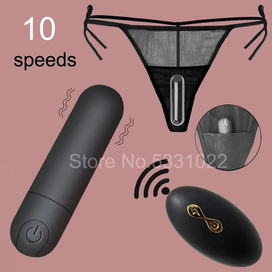 Wireless Remote Control Wearable Panty Vibrator