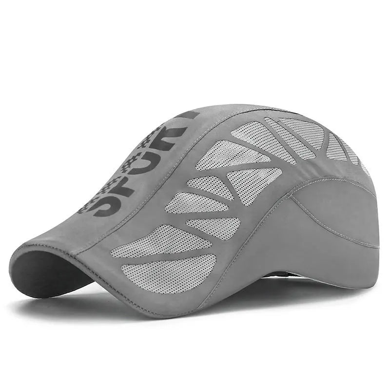 Men’s Breathable Mesh Sports Cap – Quick-Dry Outdoor Sun Protection Hat