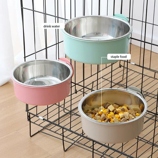 Double Layer Stainless Steel Pet Bowl