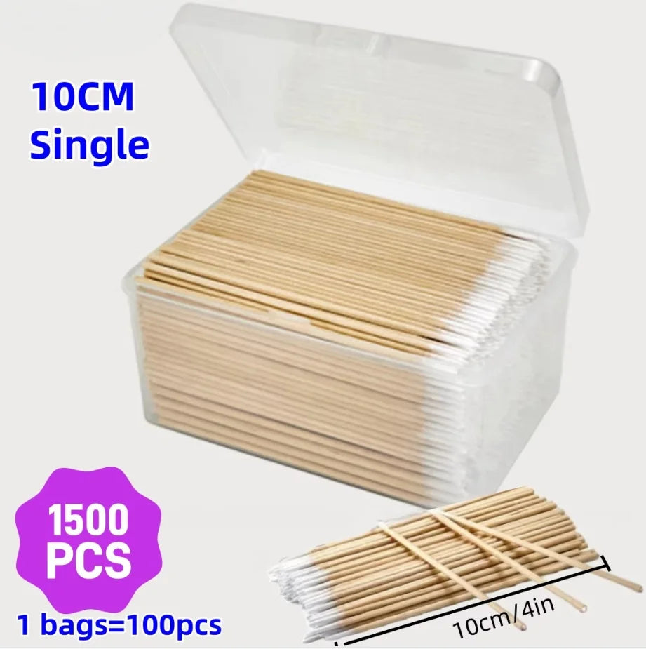 Disposable Wooden Micro Swabs for Eyelashes