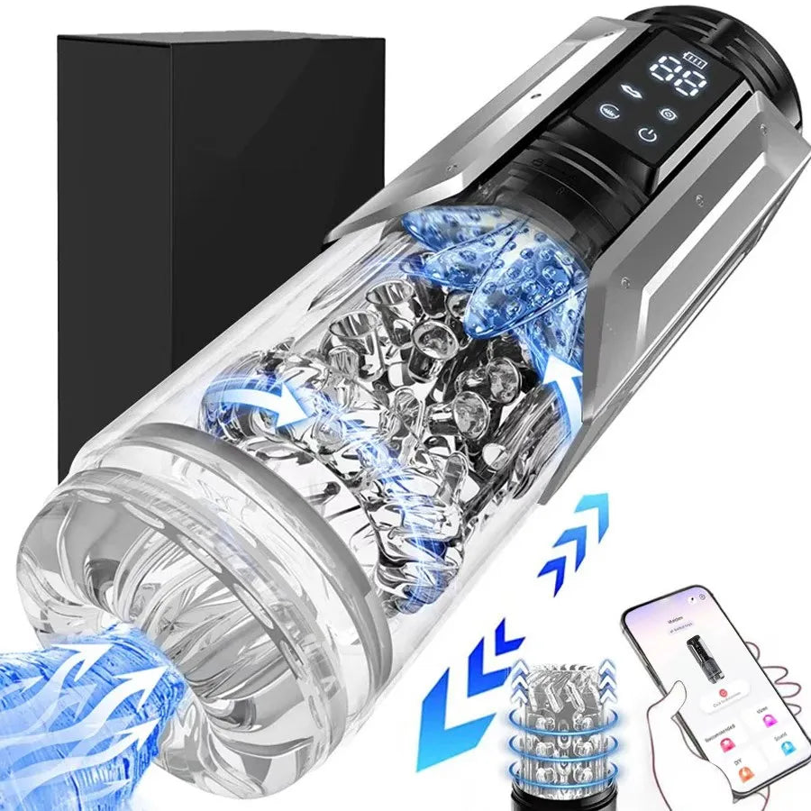Automatic Thrusting & Rotating Male Stroker
