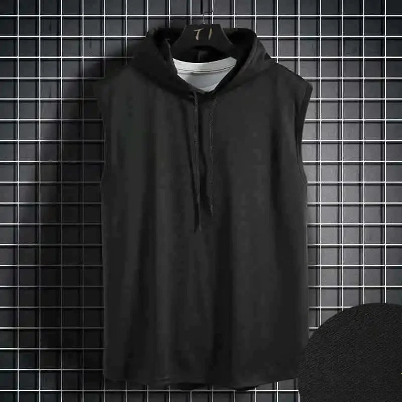Men’s Sleeveless Hooded Tee