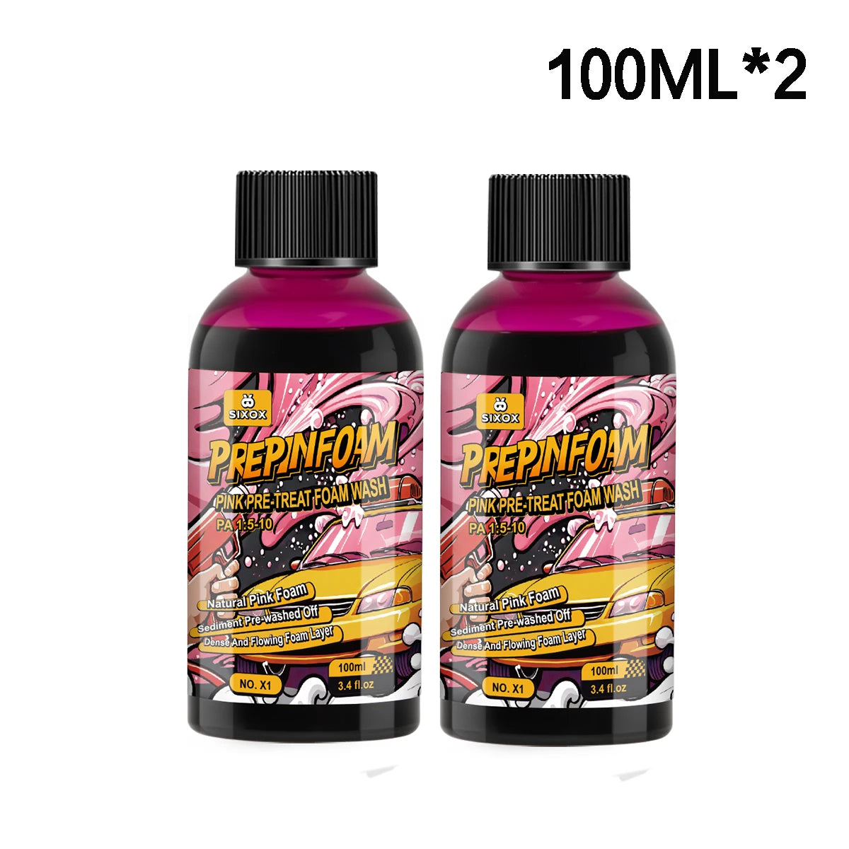 Pink Magic Foam Car Wash Shampoo – High-Concentration Super Foam Pre-Wash Cleaner