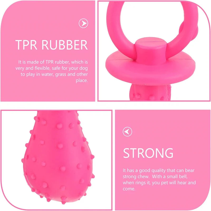 Rubber Pet Pacifier Chew Toy