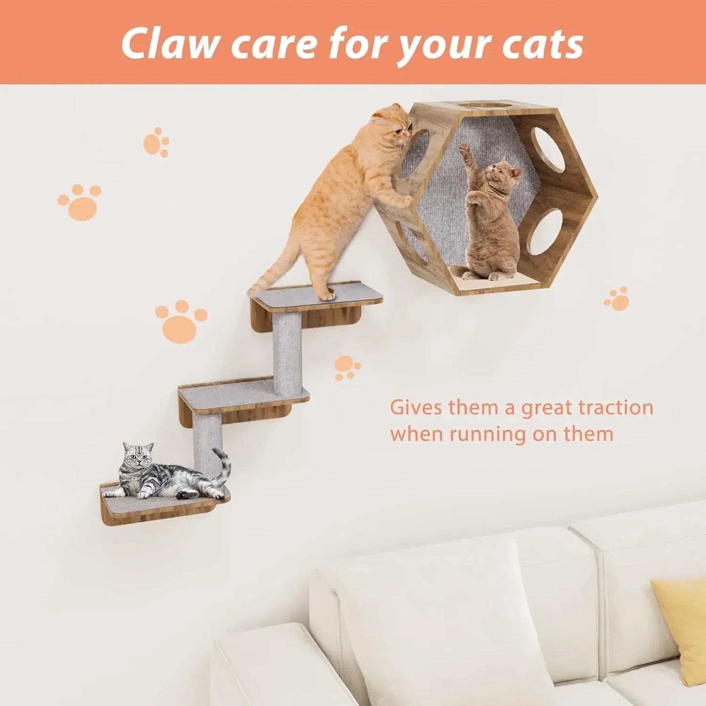 Self-Adhesive Cat Scratch Protector Carpet