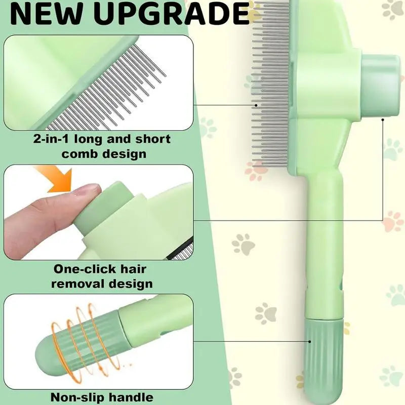 Self-Cleaning Pet Hair Removal Brush