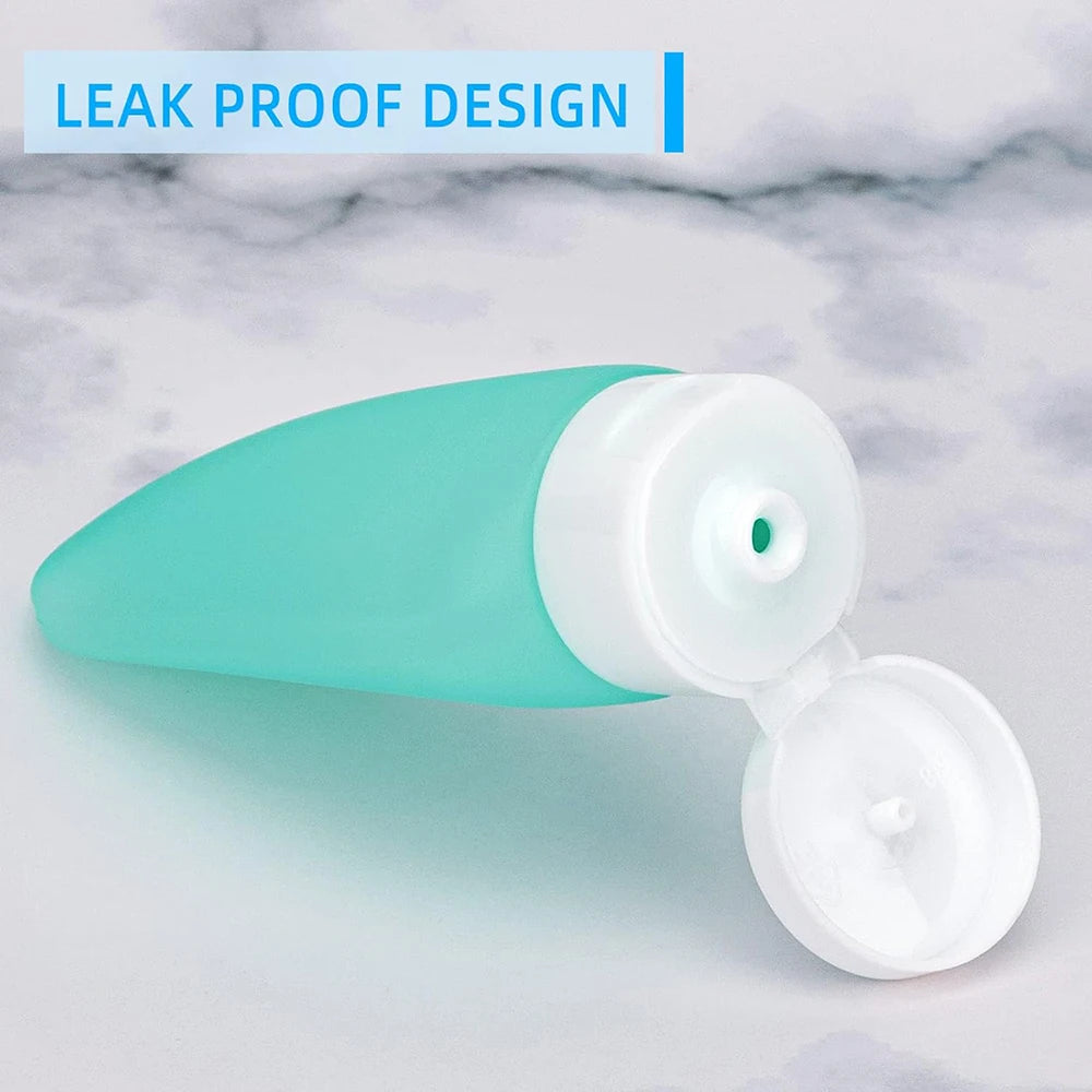 3-Piece Travel Refillable Cosmetic Bottle Set – 60ml Leak-Proof Squeeze Containers