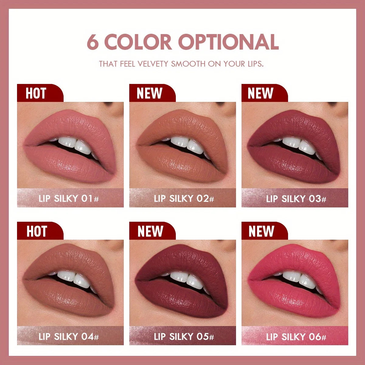 Matte Lipstick Pencil – Waterproof Long-Lasting Lip Tint”