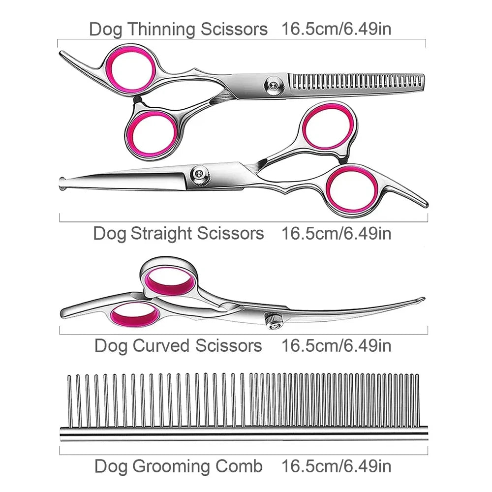 Professional Pet Grooming Scissors Kit