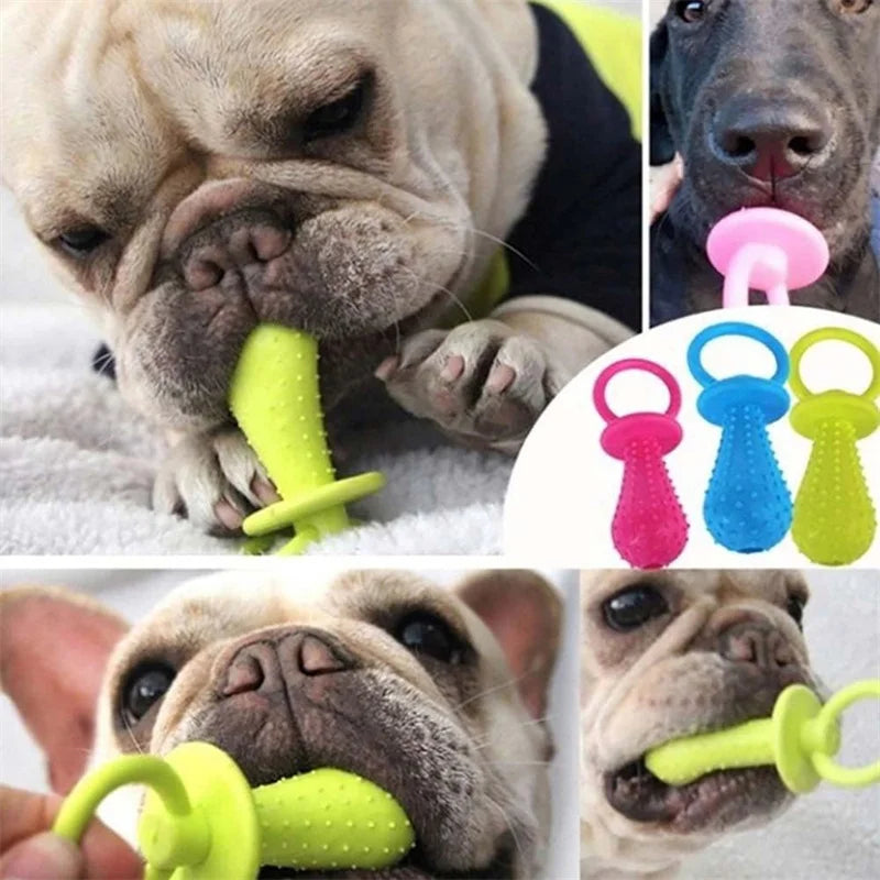 Rubber Pet Pacifier Chew Toy