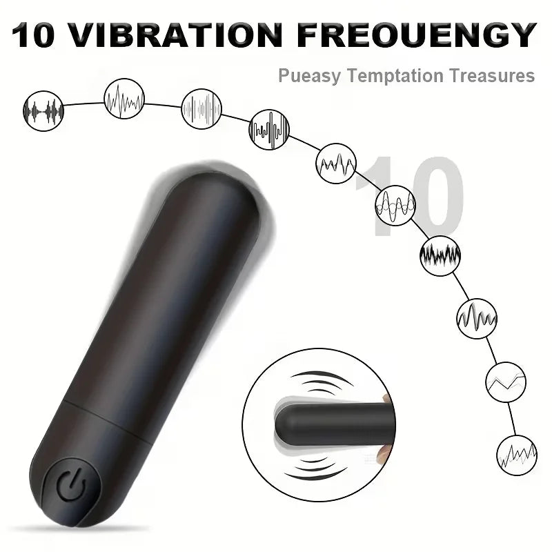 Rechargeable 10-Mode Mini Vibrator