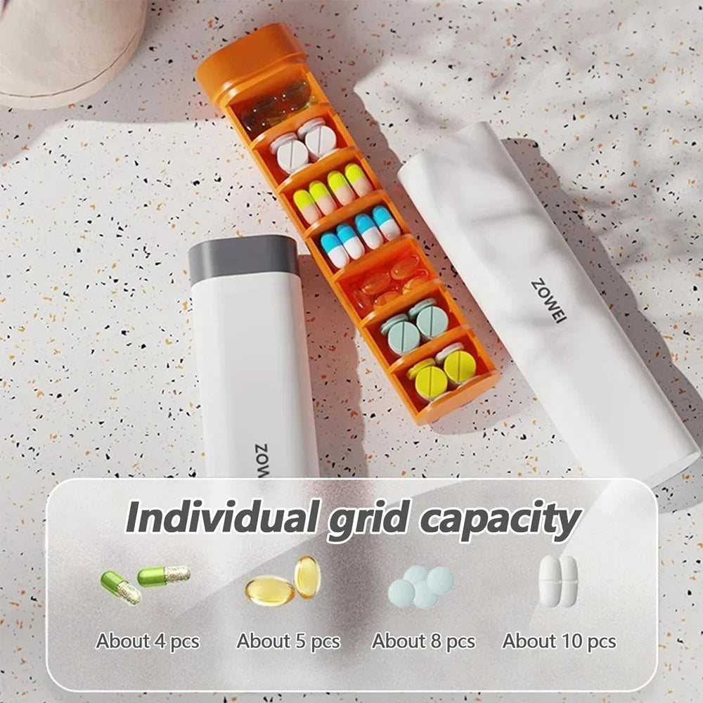 7-Day Travel Pill Organizer Box
