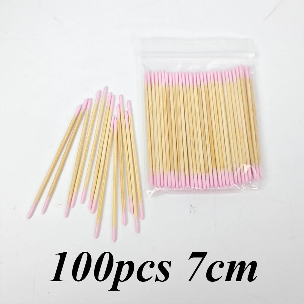 Disposable Wooden Micro Swabs for Eyelashes