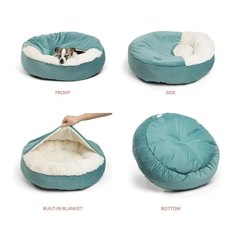 Orthopedic Hooded Dog Bed
