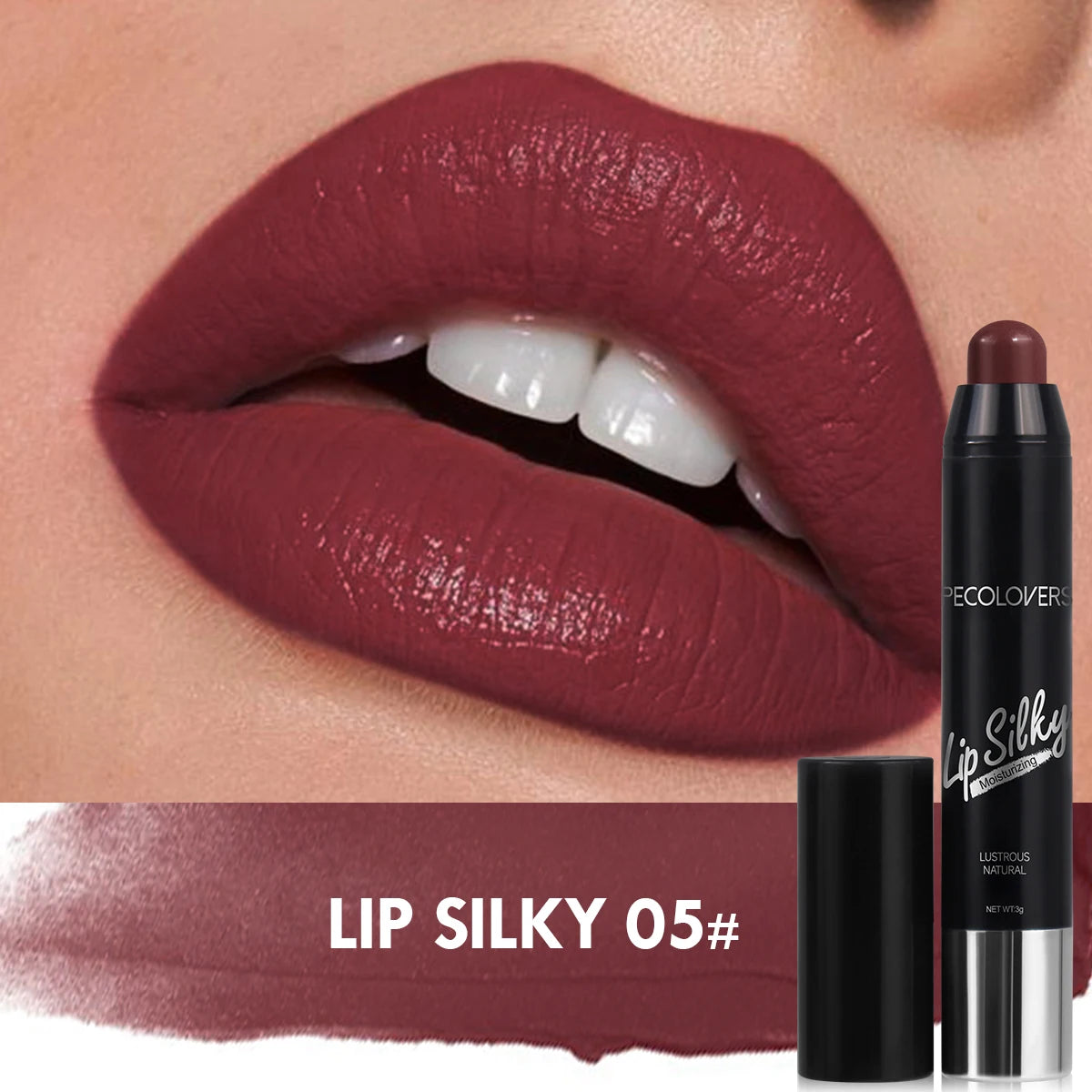 Matte Lipstick Pencil – Waterproof Long-Lasting Lip Tint”
