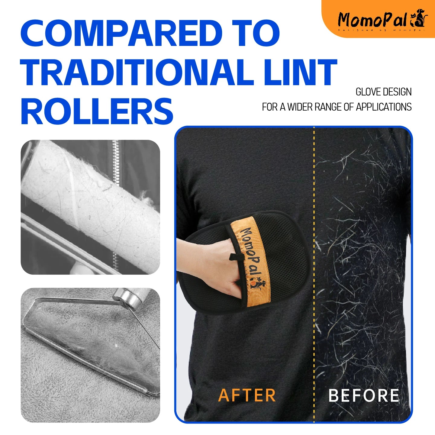 Pet Hair Removal Grooming Gloves