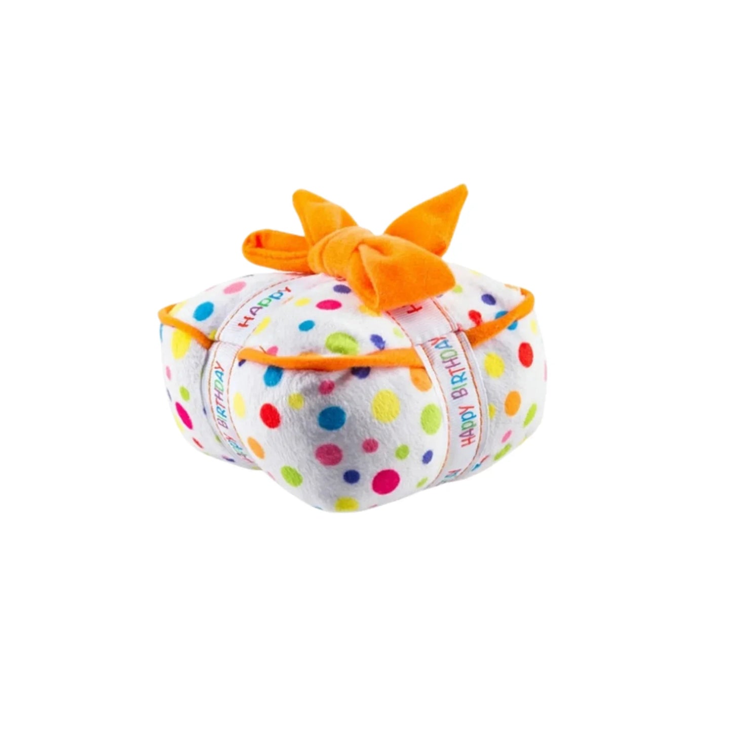Plush Dog Birthday Cake Toy