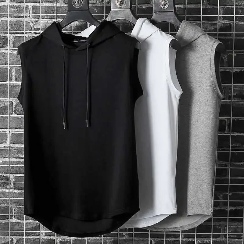 Men’s Sleeveless Hooded Tee