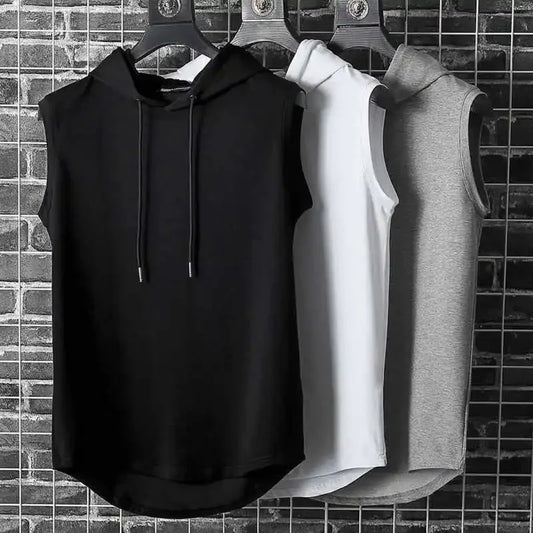 Men’s Sleeveless Hooded Tee