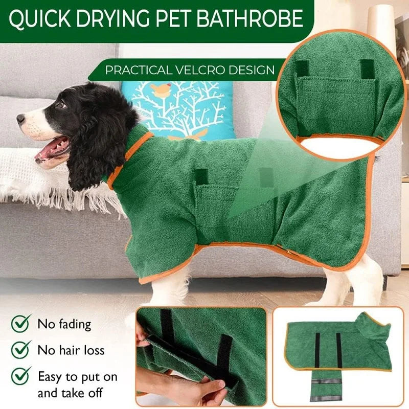 Highly Absorbent Pet Bathrobe