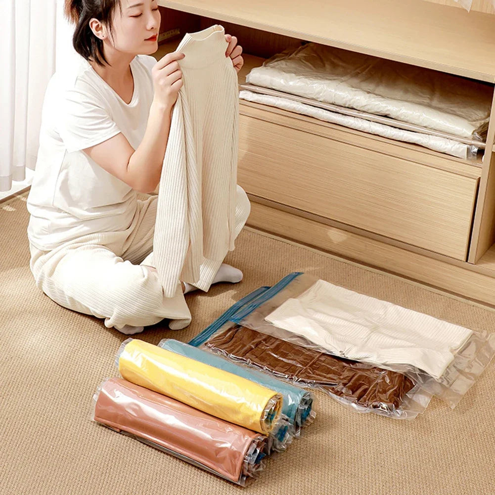 Reusable Vacuum Storage Bags with Pump