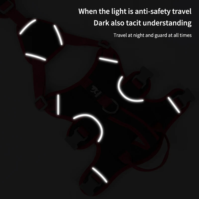 No-Pull Reflective Harness with Grip Handle