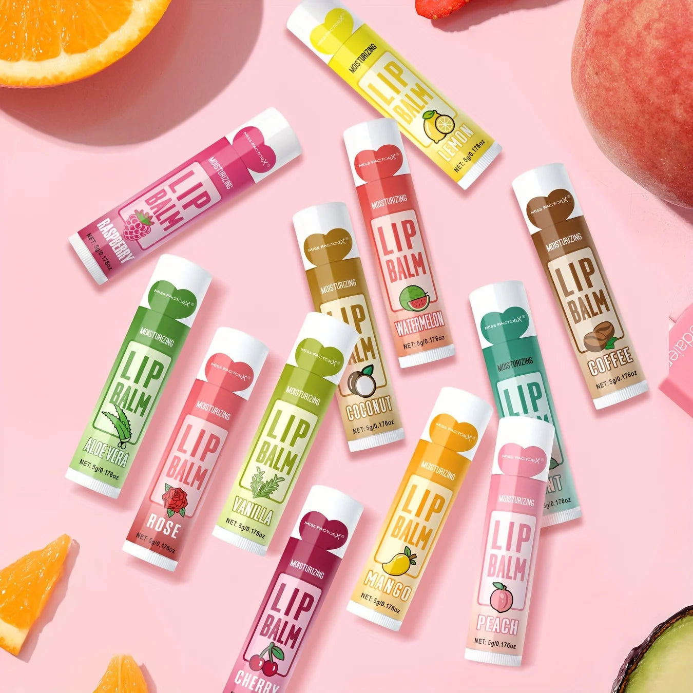 12-Piece Lip Balm Set – Deep Moisturizing & Long-Lasting Hydration