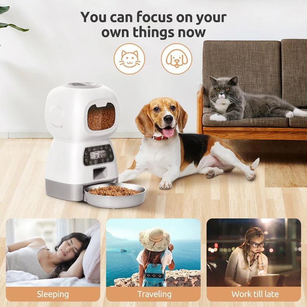 Smart Automatic Pet Feeder – 3.5L