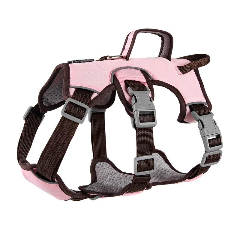 No-Pull Reflective Harness with Grip Handle