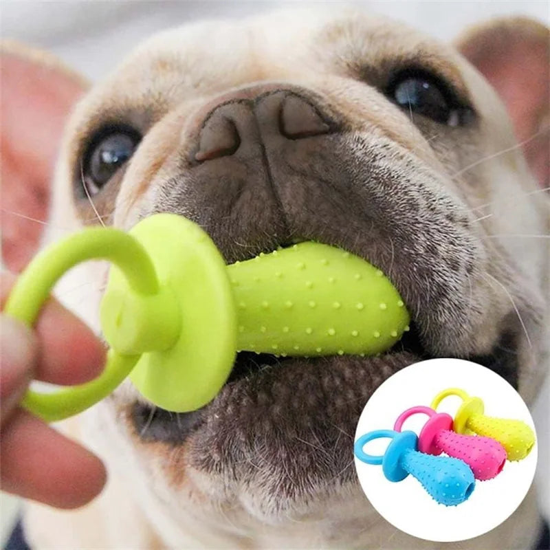 Rubber Pet Pacifier Chew Toy