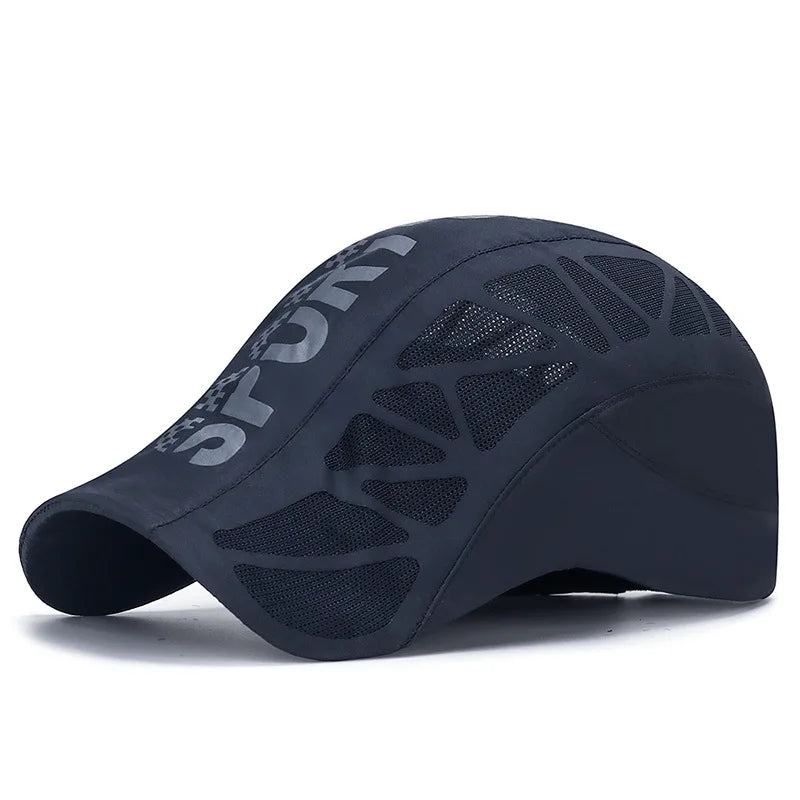 Men’s Breathable Mesh Sports Cap – Quick-Dry Outdoor Sun Protection Hat