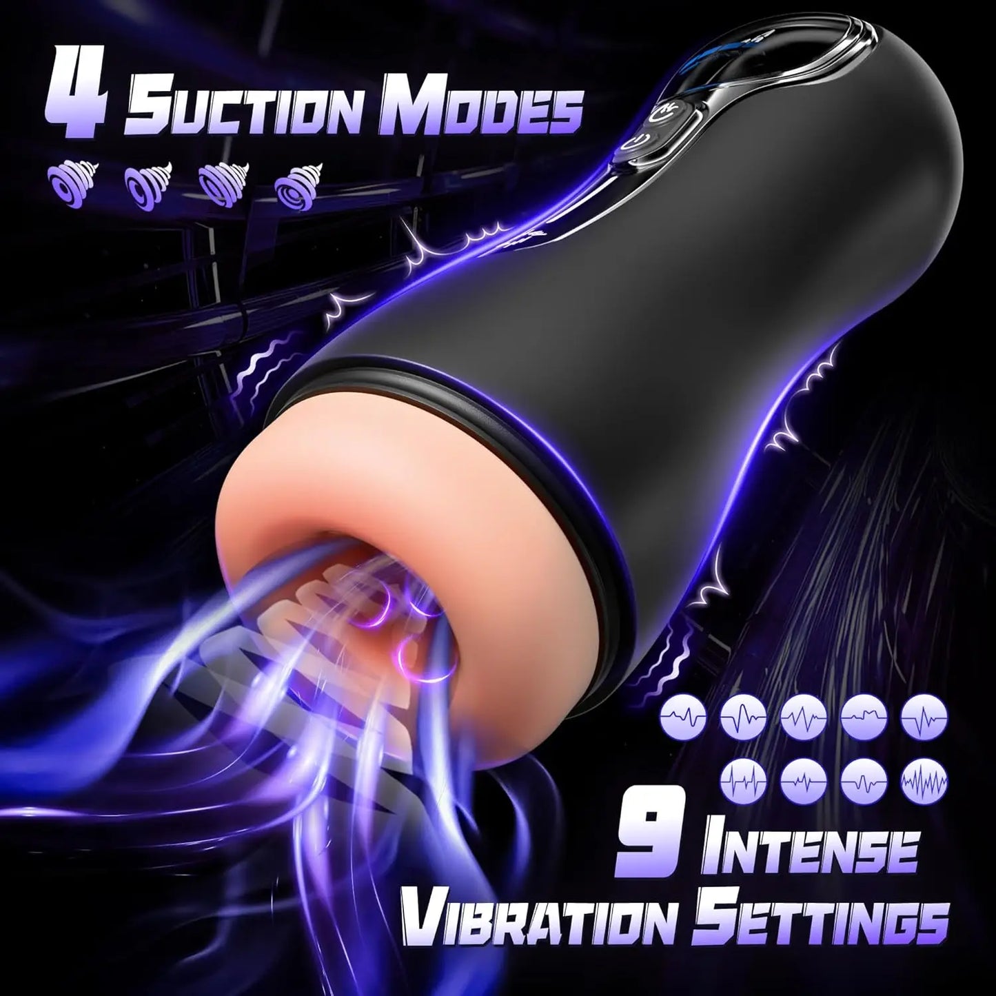 Electric Male Masturbator with 13 Suction & Vibration Modes