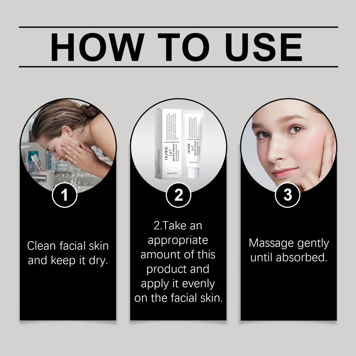 147 Relief Korean Skin Cream – Nourishing Moisturizer for Blemishes & Antioxidant Care