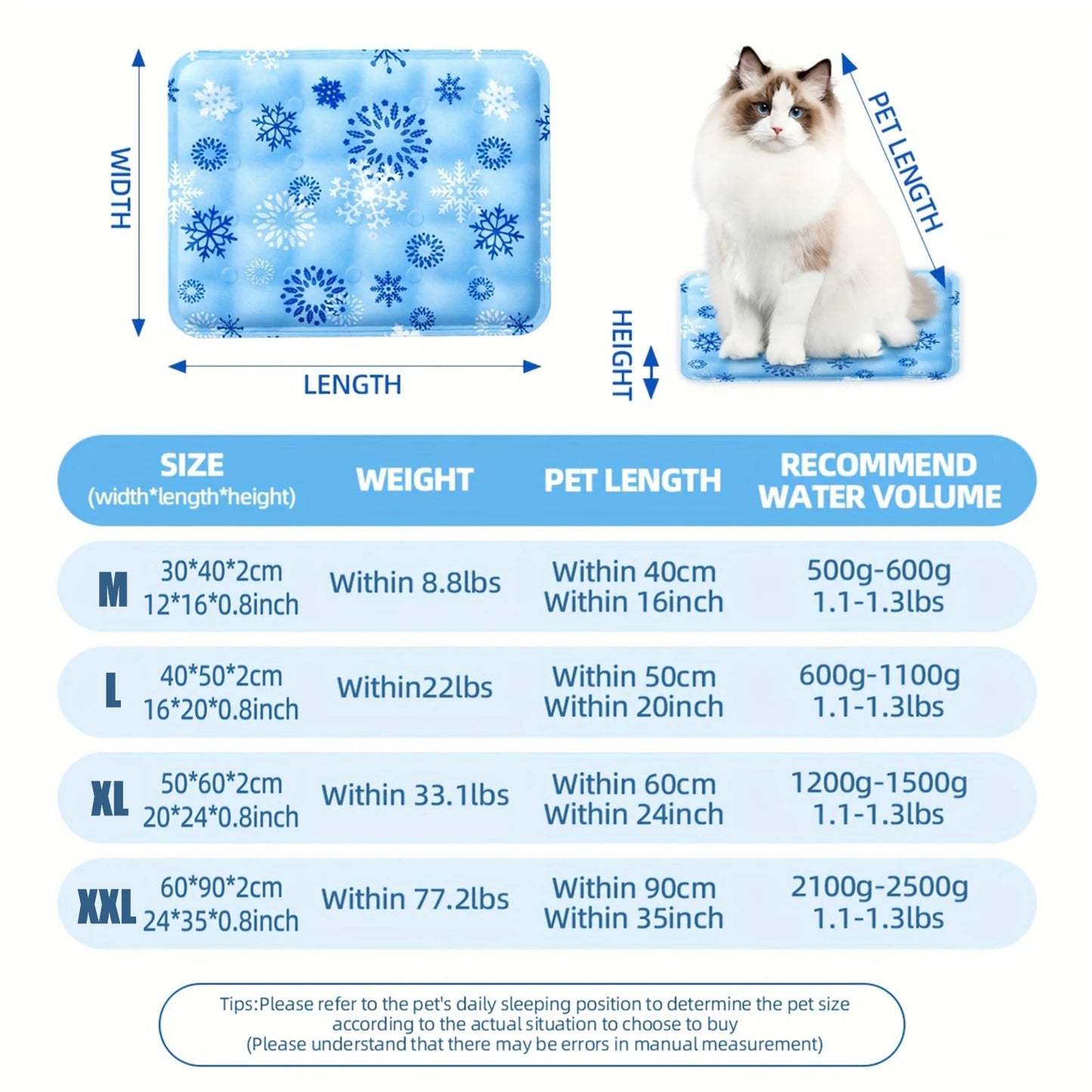 Self-Cooling Gel Pet Mat