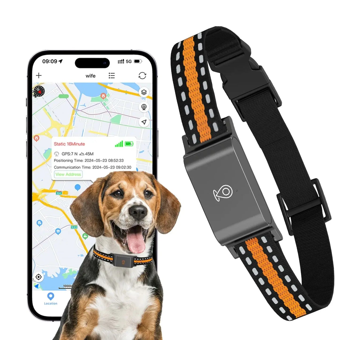 4G LTE GPS Pet Tracker Collar