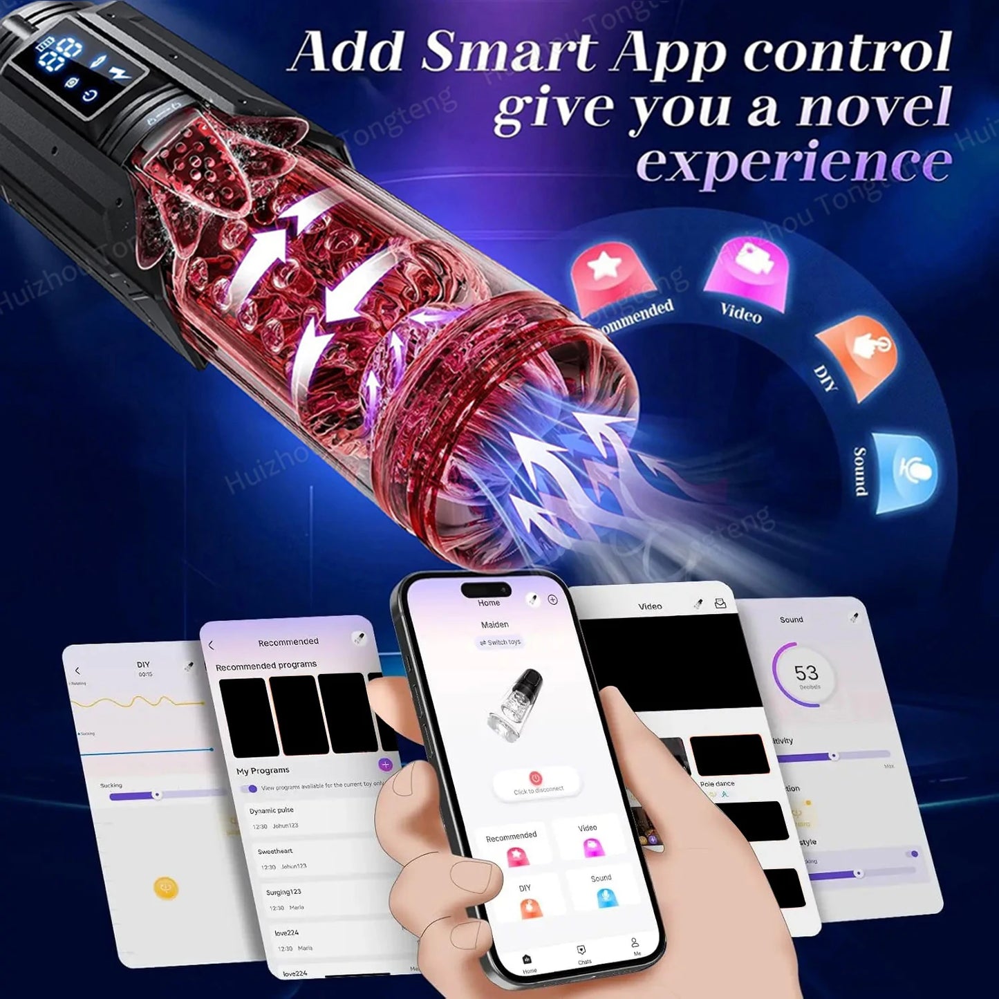 Automatic 7-Mode Sucking & Thrusting Male Stroker