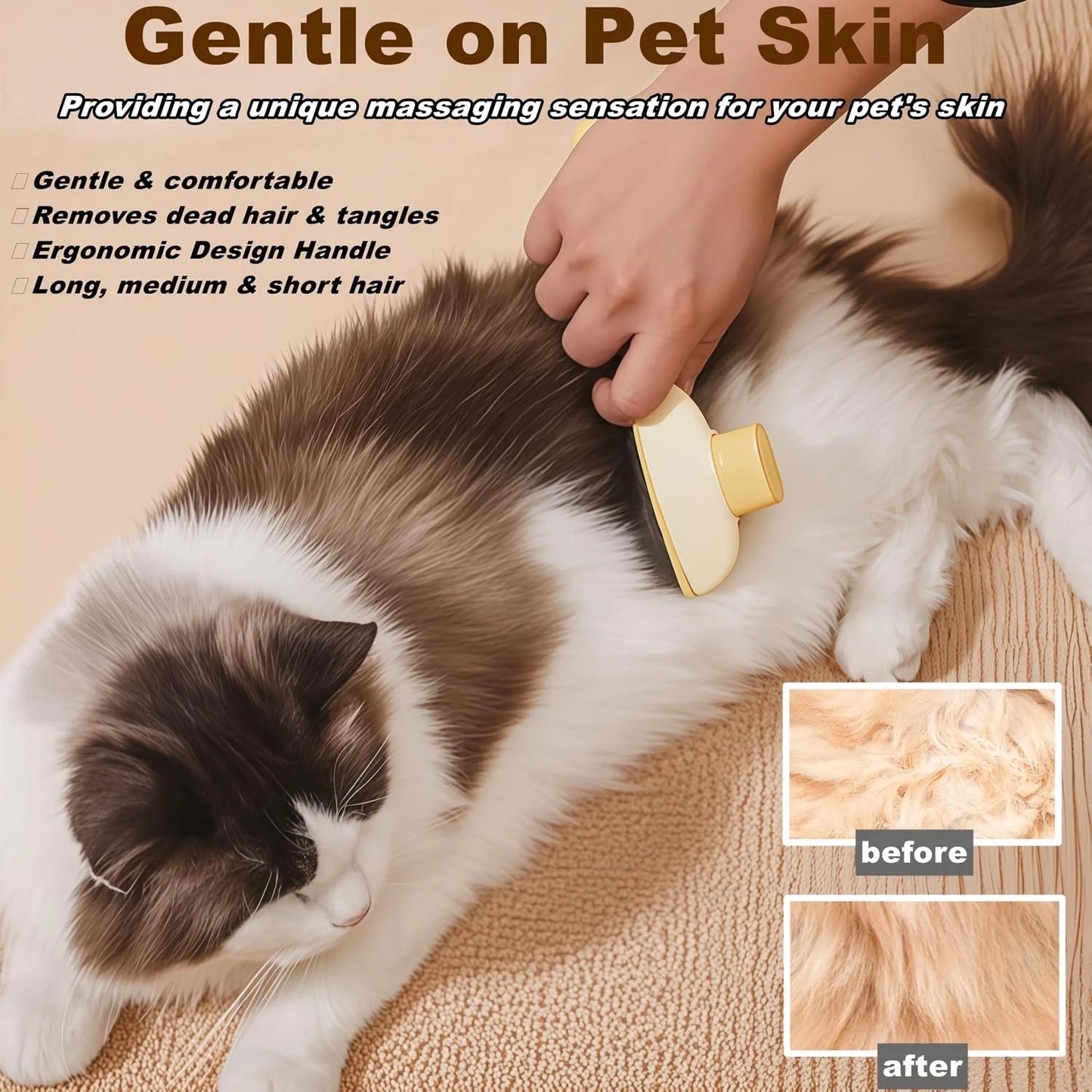 Self-Cleaning Pet Flea & Hair Comb