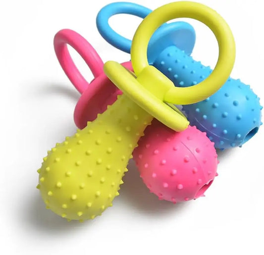 Rubber Pet Pacifier Chew Toy