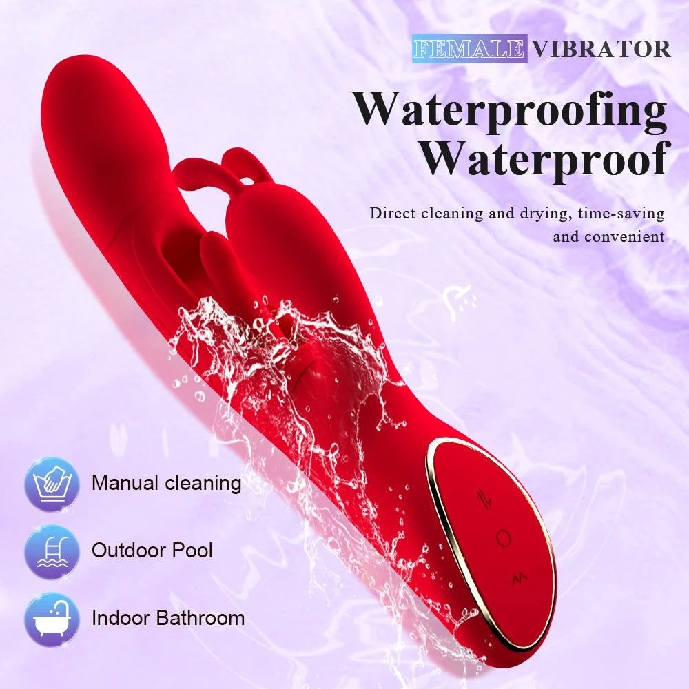Dual-Action Rabbit Pleasure Massager with G-Spot & Clitoral Stimulation