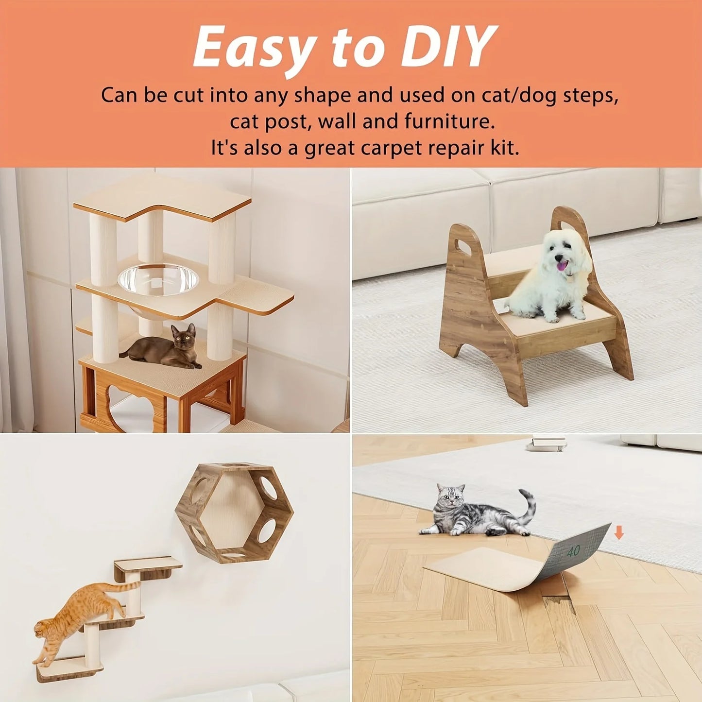Self-Adhesive Cat Scratching Mat