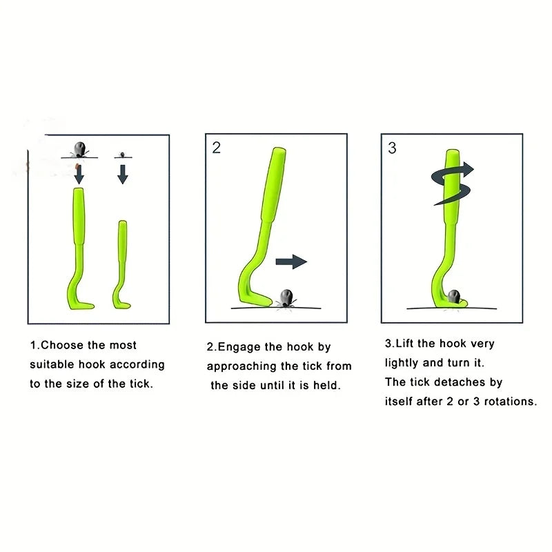 3-Piece Pet Flea & Tick Remover Kit