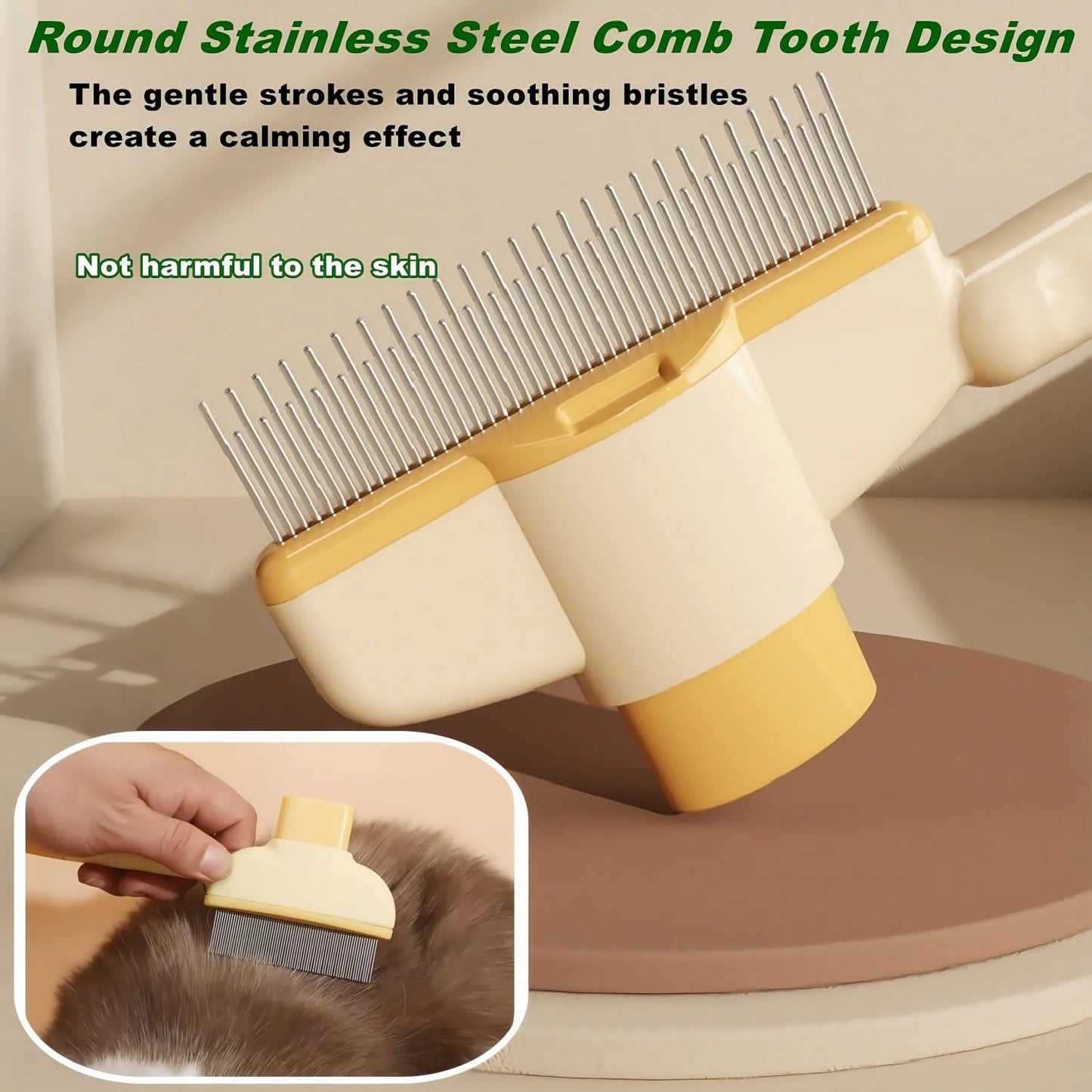 Self-Cleaning Pet Flea & Hair Comb