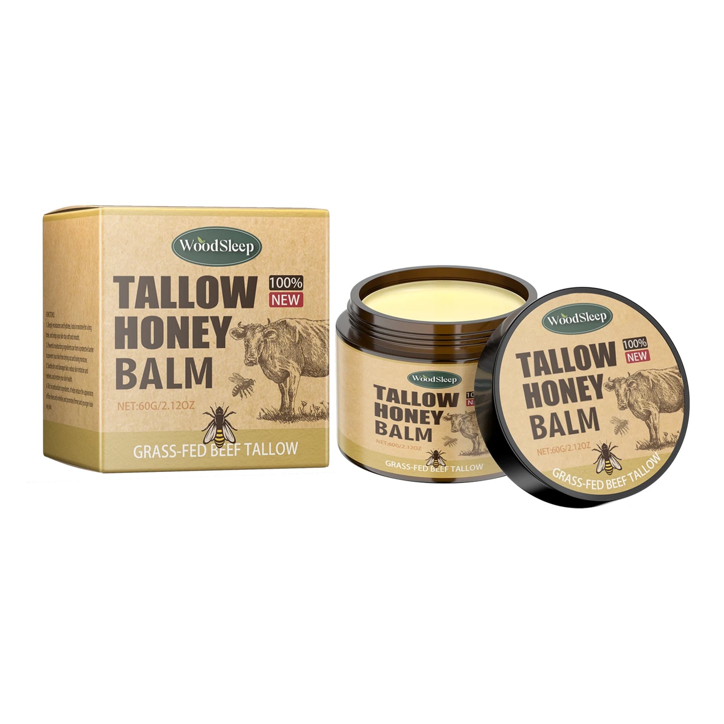 Beef Tallow & Honey Face & Body Balm
