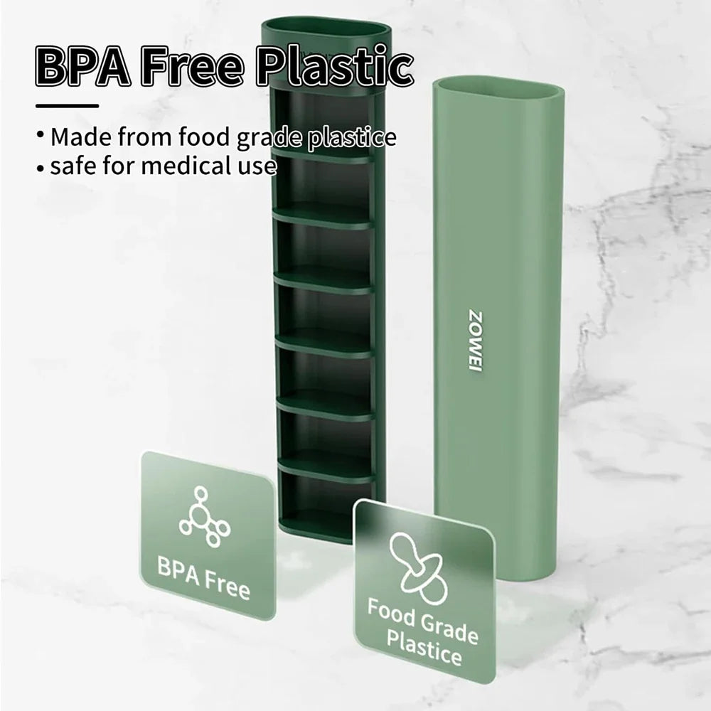 7-Day Travel Pill Organizer Box