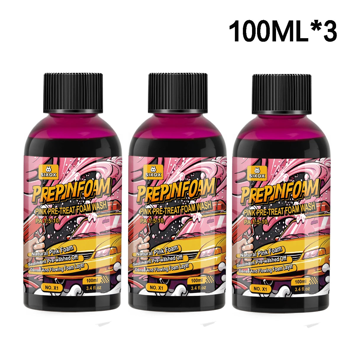 Pink Magic Foam Car Wash Shampoo – High-Concentration Super Foam Pre-Wash Cleaner