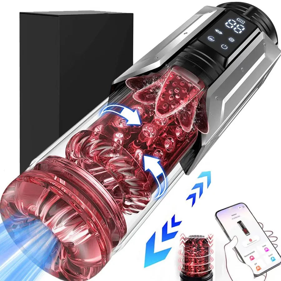 Automatic Thrusting & Rotating Male Stroker