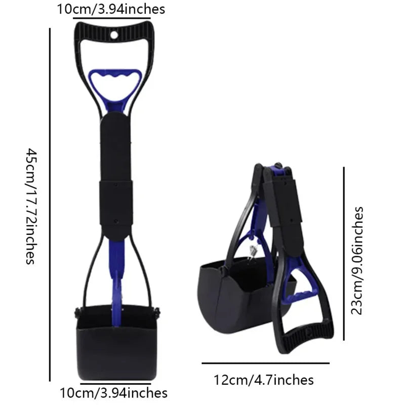 Foldable Long-Handle Dog Pooper Scooper
